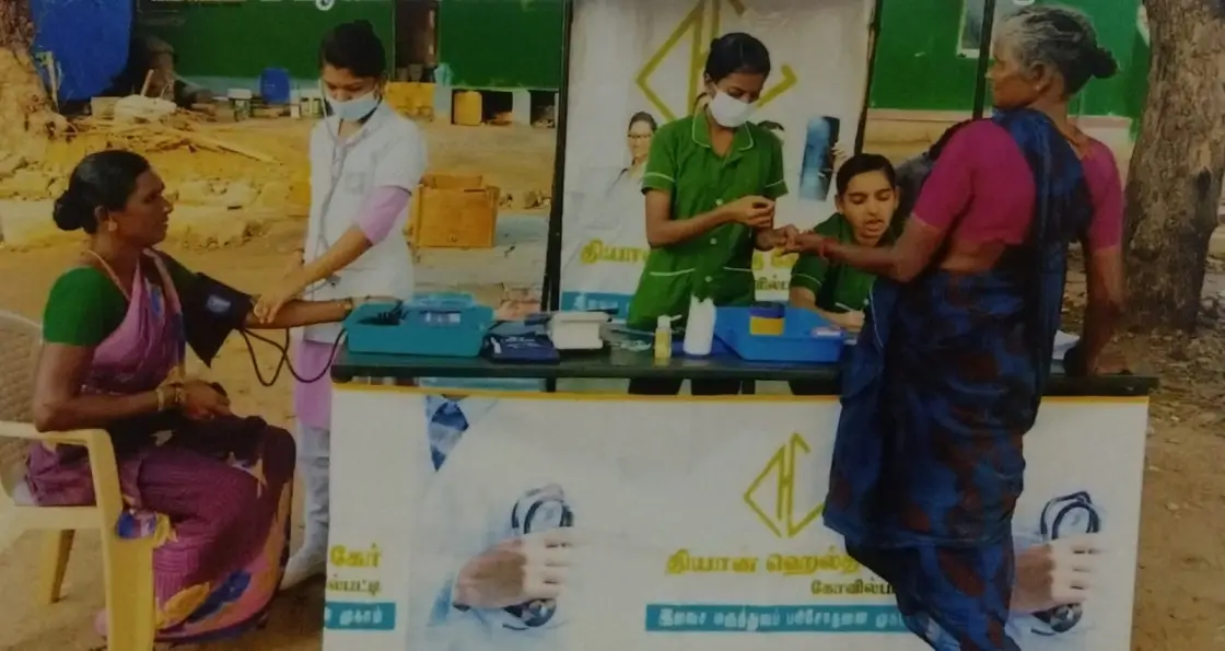 Free Sugar Camp On Behalf Of Dhyan Foundation And Dhyan Hospital  In Associated With Kechilapuram