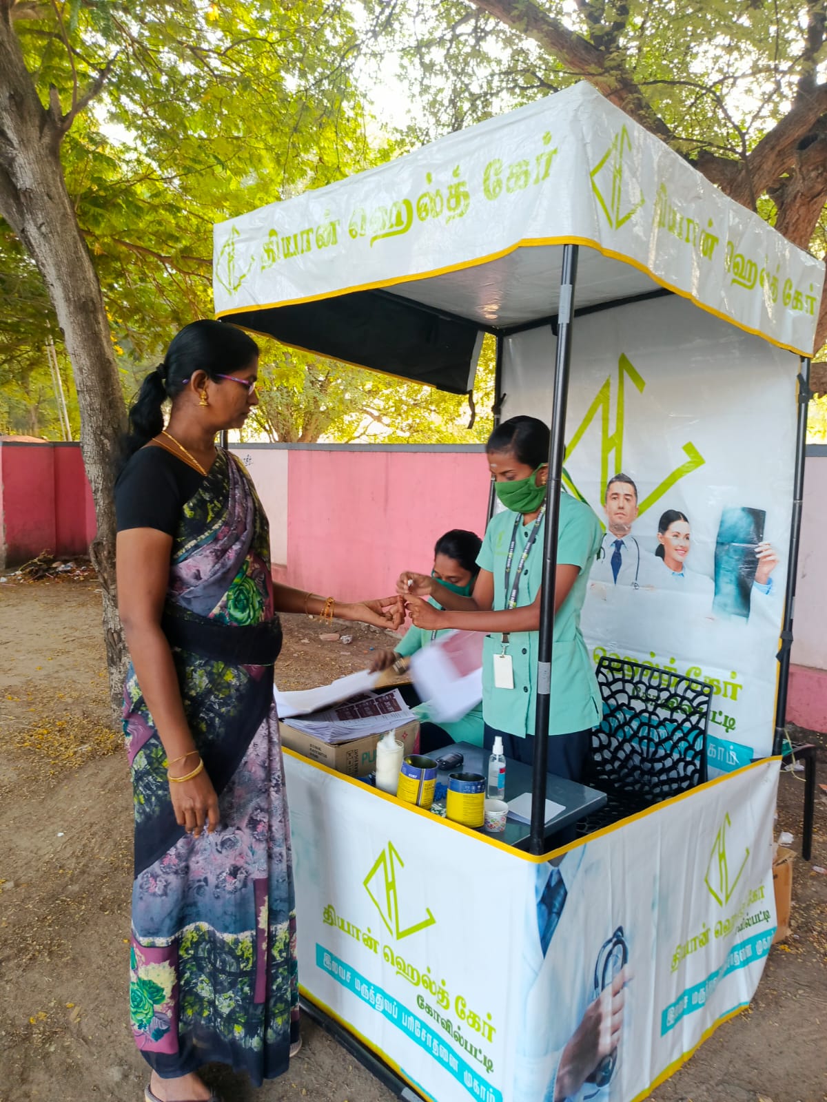 Free Sugar Camp On Behalf Of Dhyan Foundation In Associated with Dhyan Hospital at Park Road, Kalugumalai